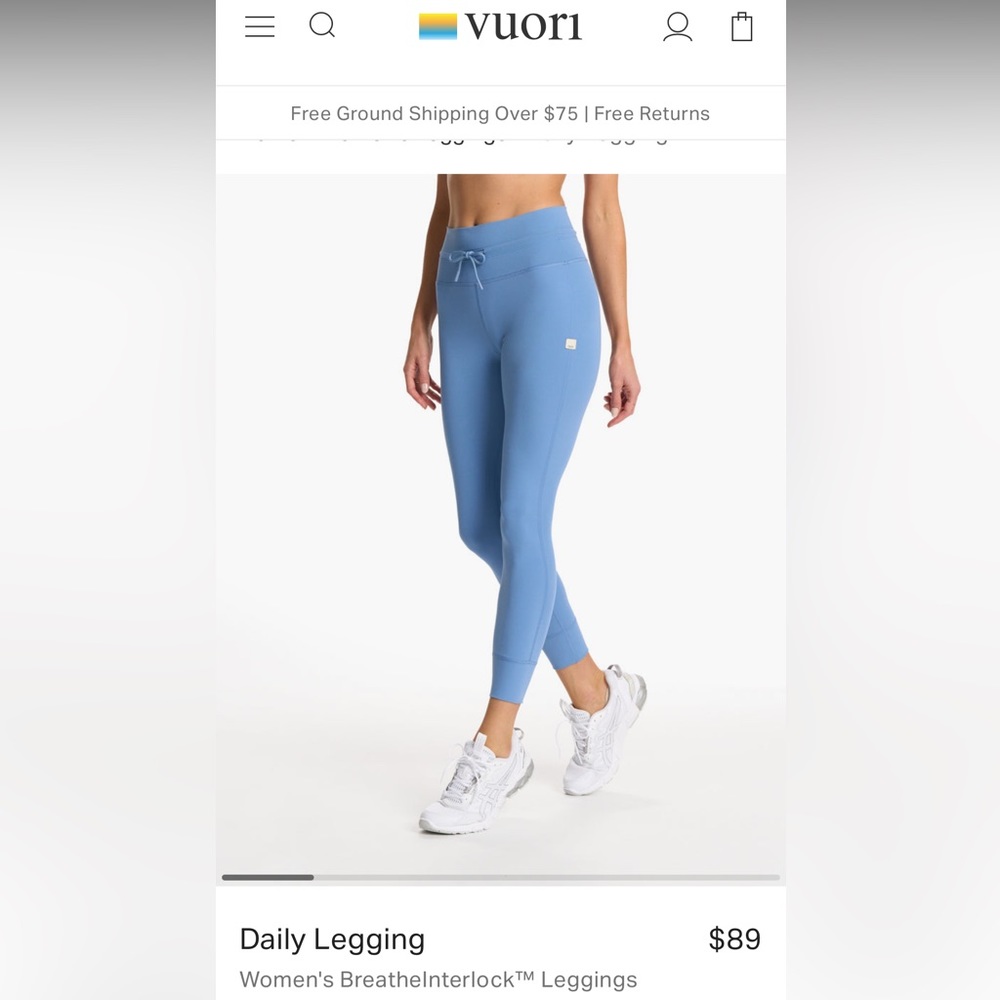 Isle Blue Vuori leggings